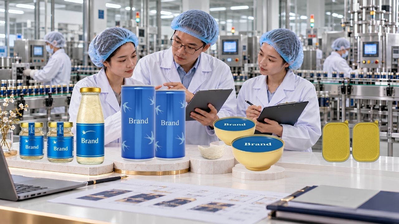Các dạng bao bì của sản phẩm yến sào
