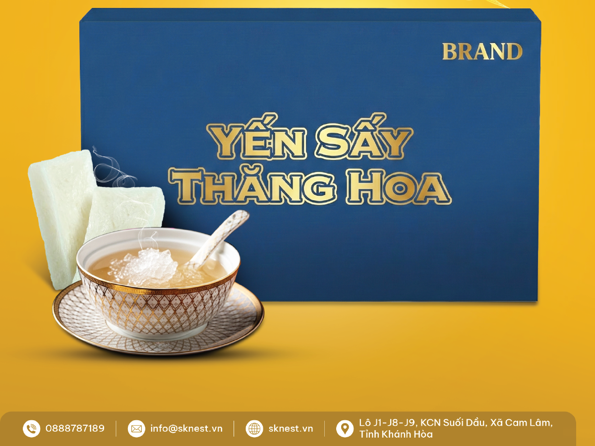 đây là yến sấy thăng hoa nở chỉ trong 3 phút theo công thức độc quyền của sknest