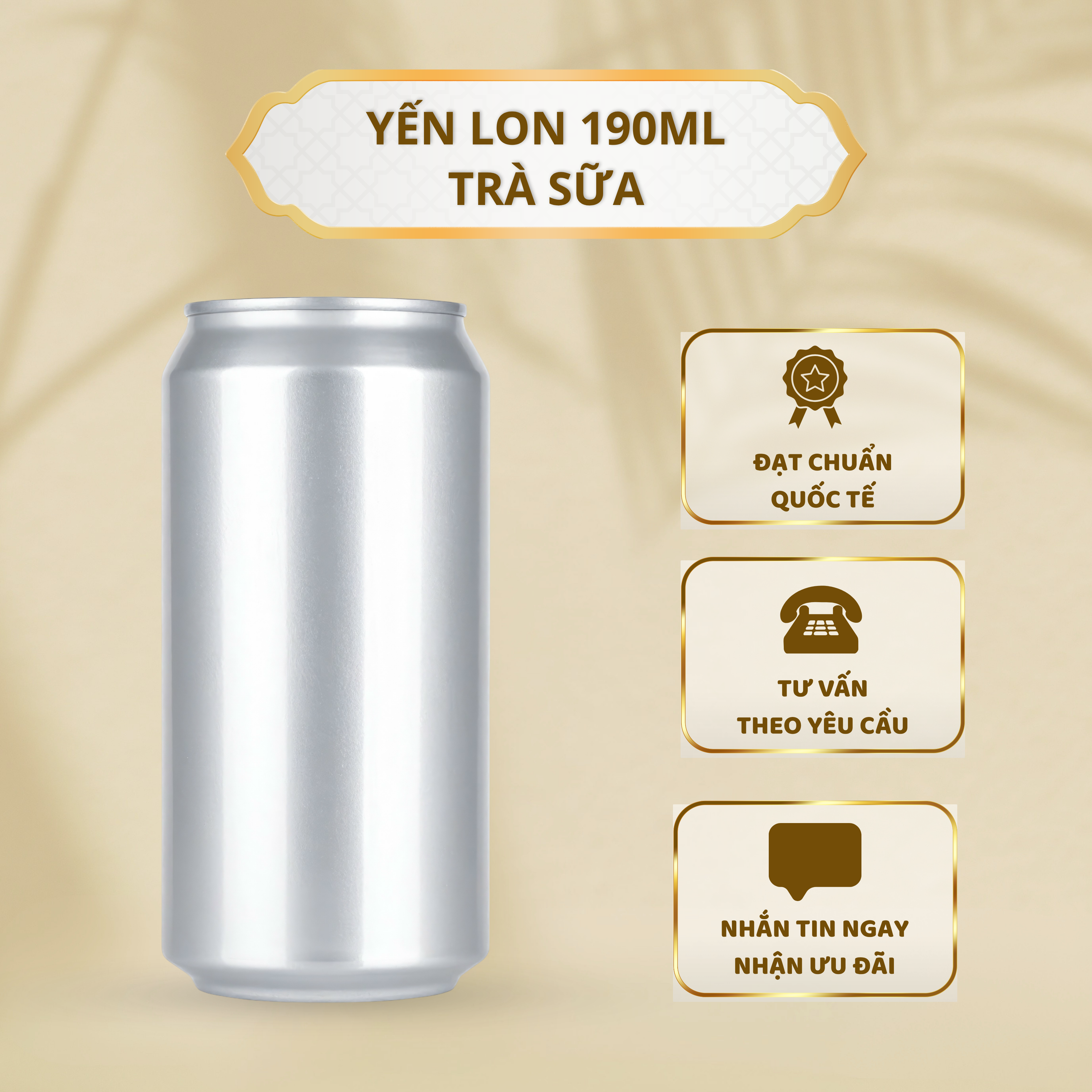 Yến Lon 190ml - Trà Sữa
