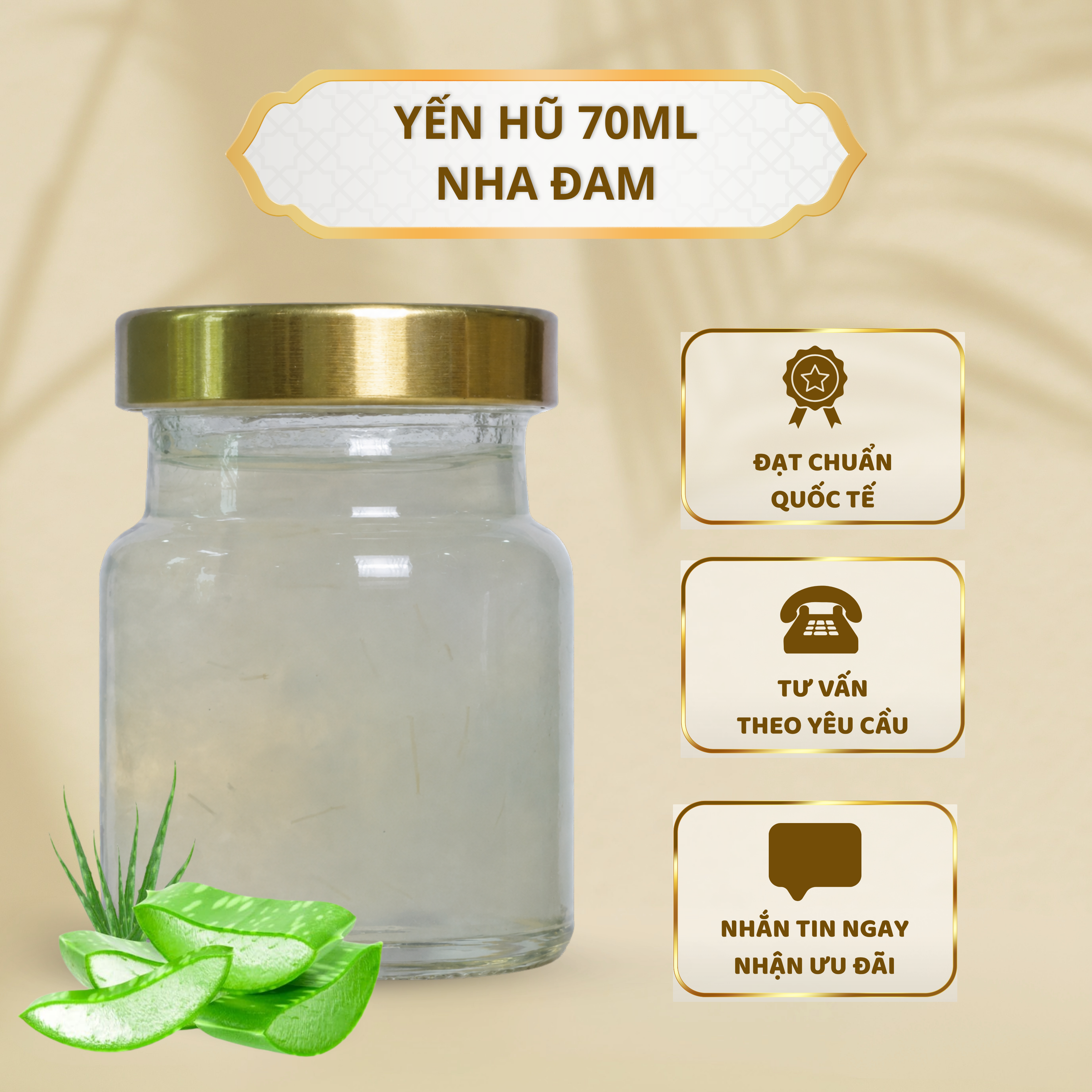 Yến Hũ 70ml - Nha Đam