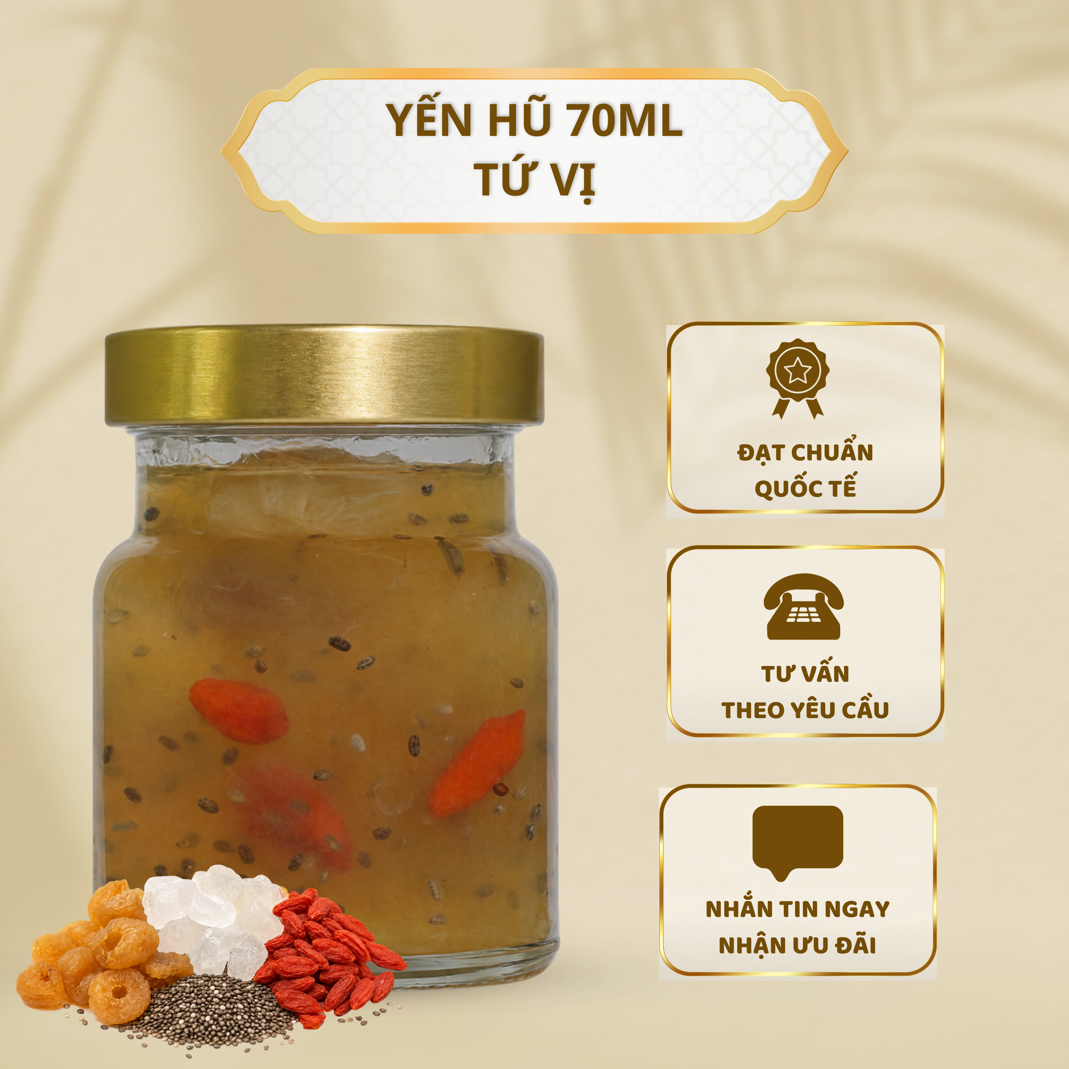 Yến Hũ 70ml - Tứ Vị
