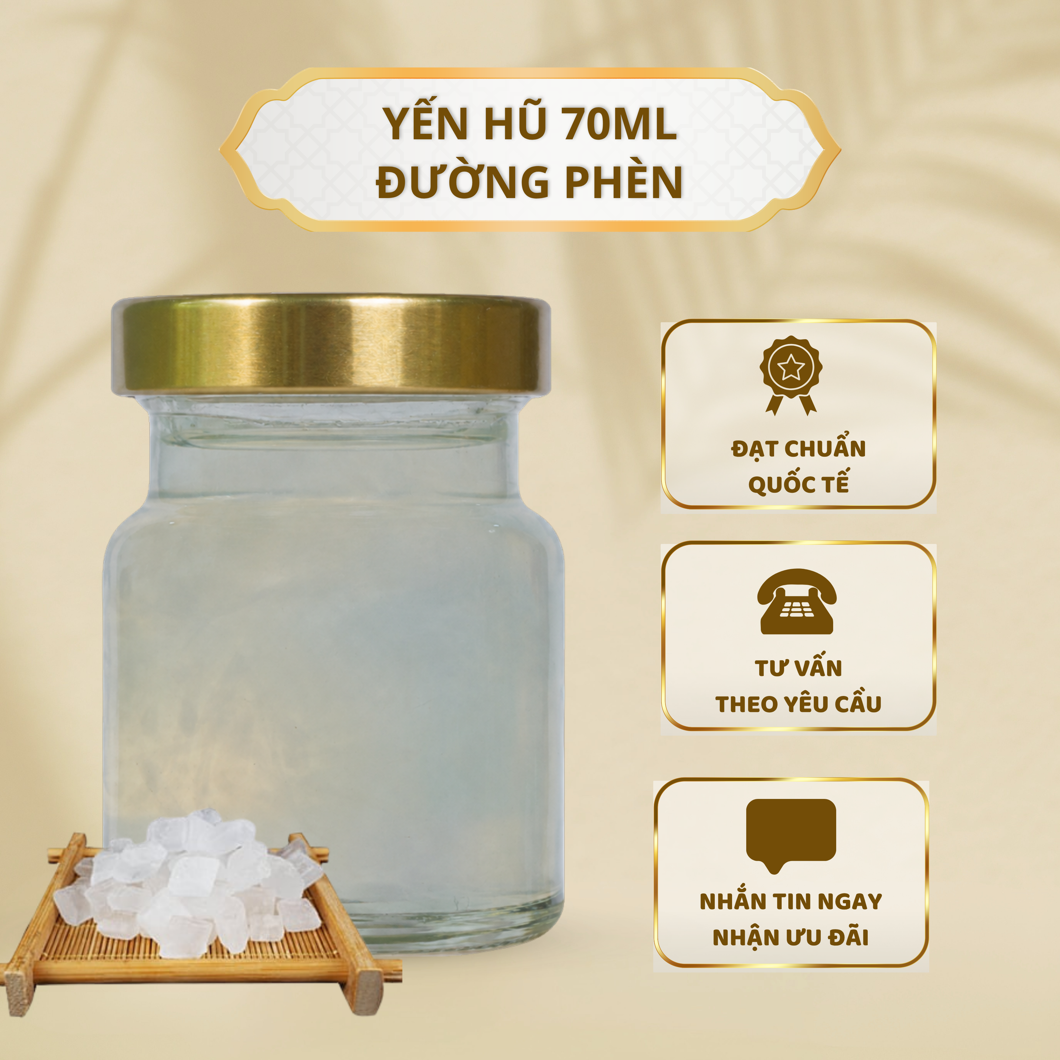 Yến Hũ 70ml – Đường phèn