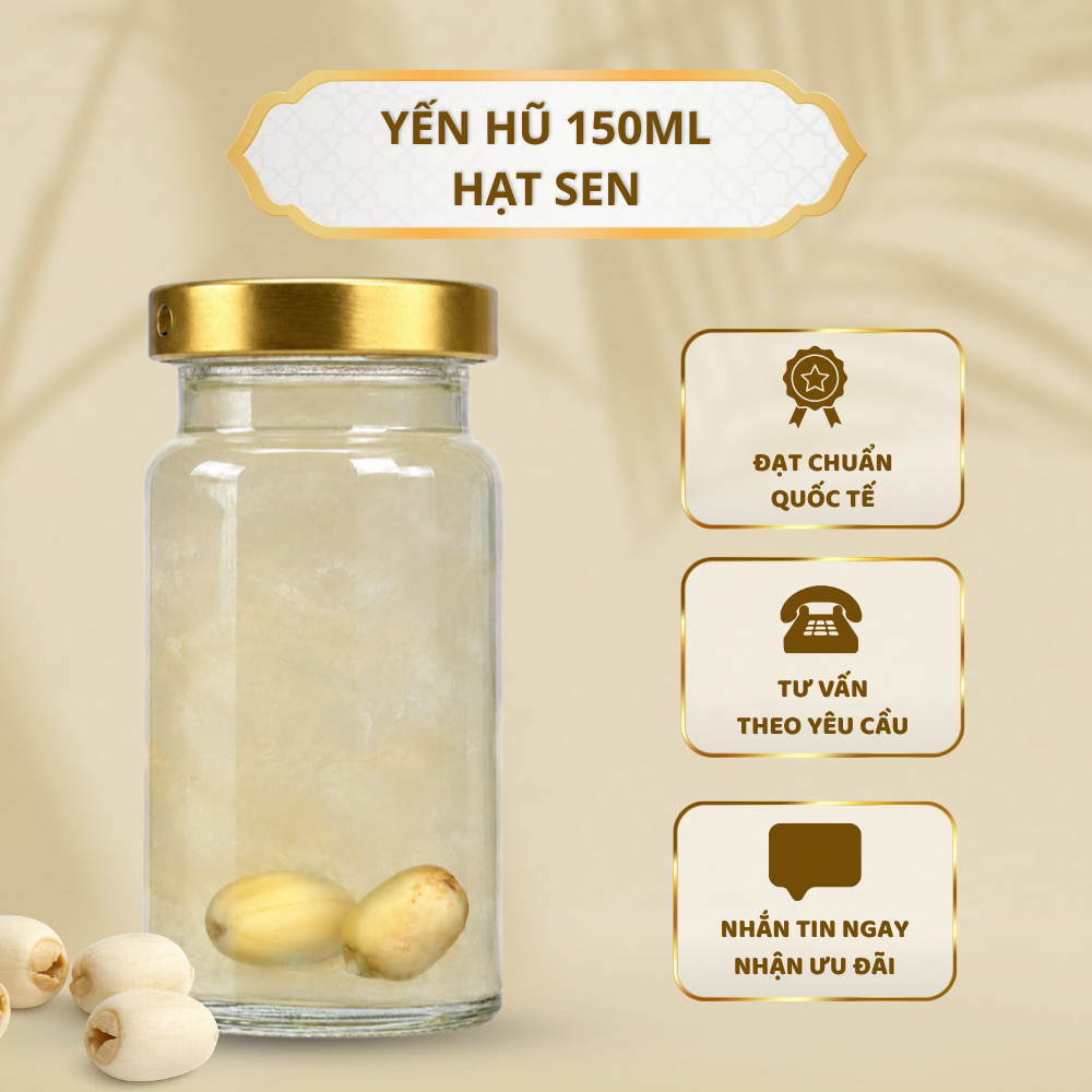 Yến Hũ 150ml - Hạt Sen