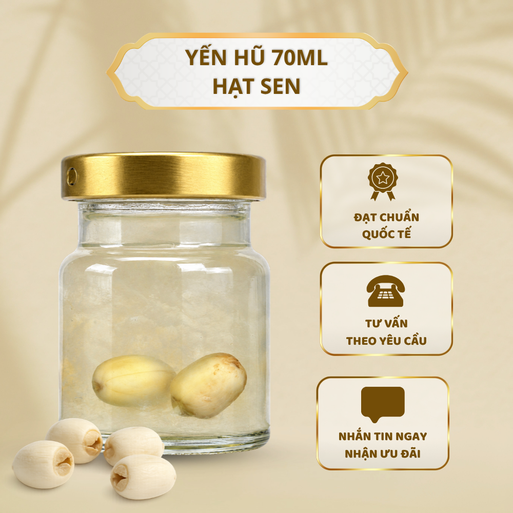Yến Hũ 70ml - Hạt Sen