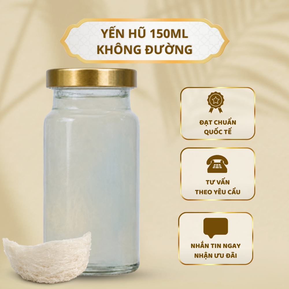 Yến Hũ 150ml - Không Đường