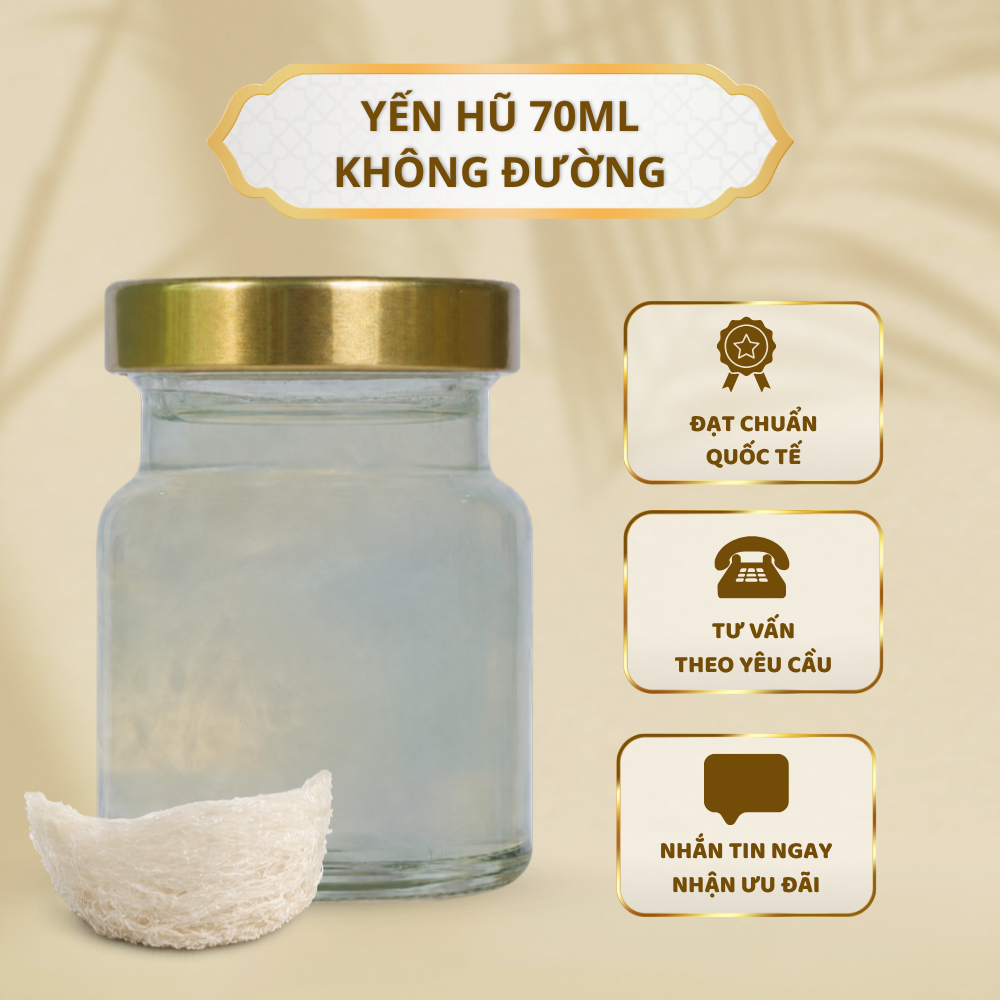 Yến Hũ 70ml - Không Đường