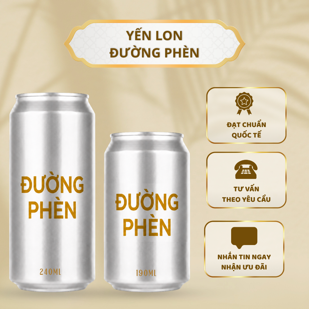 Yến Lon 190ml/240ml - Đường Phèn