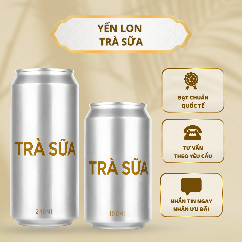 Yến Lon 190ml/240ml - Trà Sữa